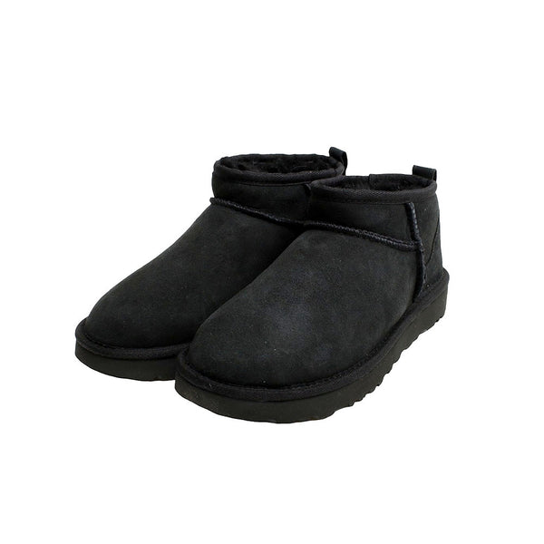 アグ UGG Classic Ultra Mini クラシックウルトラミニ ムートンブーツ 1116109-BLACK-8 レディース black 25.0cm 靴